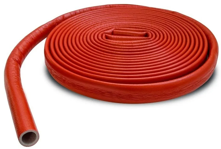 Теплоизоляция трубная Теплофлекс 4мм толщина 18мм диаметр, красная