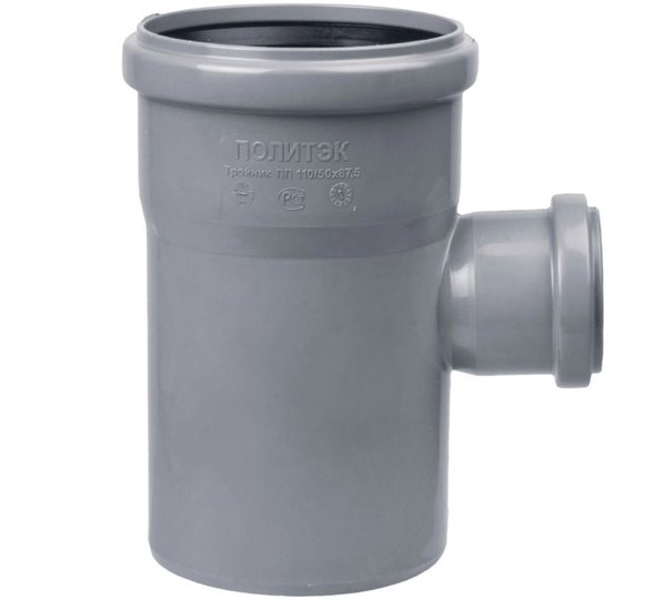 Тройник канализационный внутренний 110x50 мм/90° Политэк