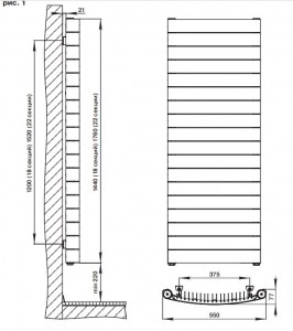 Радиатор биметаллический Rifar Convex Белый, 18 секц (от 4 радиаторов -7% скидка)
